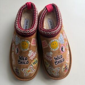 Steve Madden Kids' Brown Fuzzy Fun Patchwork Stickers